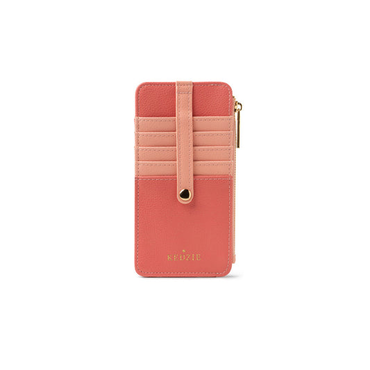 Kedzie - Essentials Only Zippered Wallet - Coral