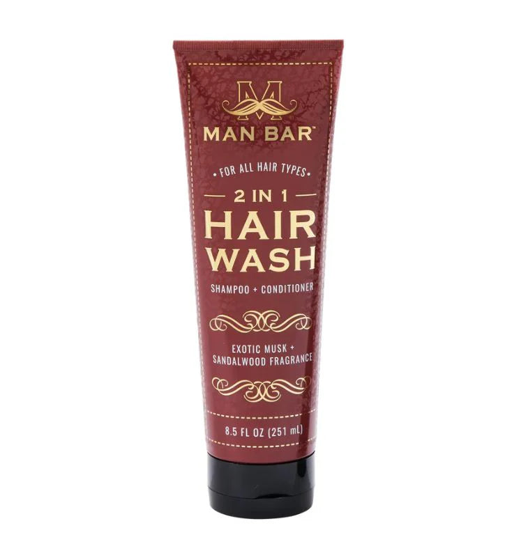 Man Bar - 2-IN-1 Hair Wash - Exotic Musk & Sandalwood