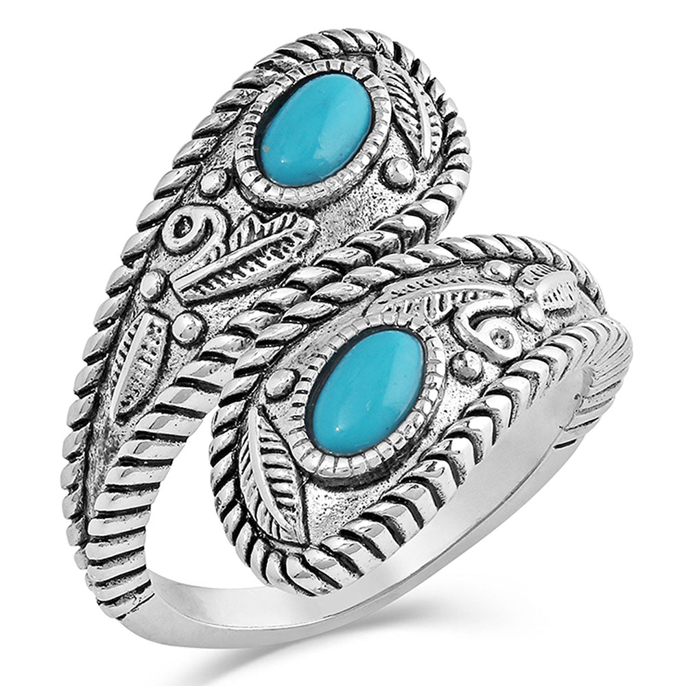 Montana Silver - Balancing The Whole Turquoise Open Ring