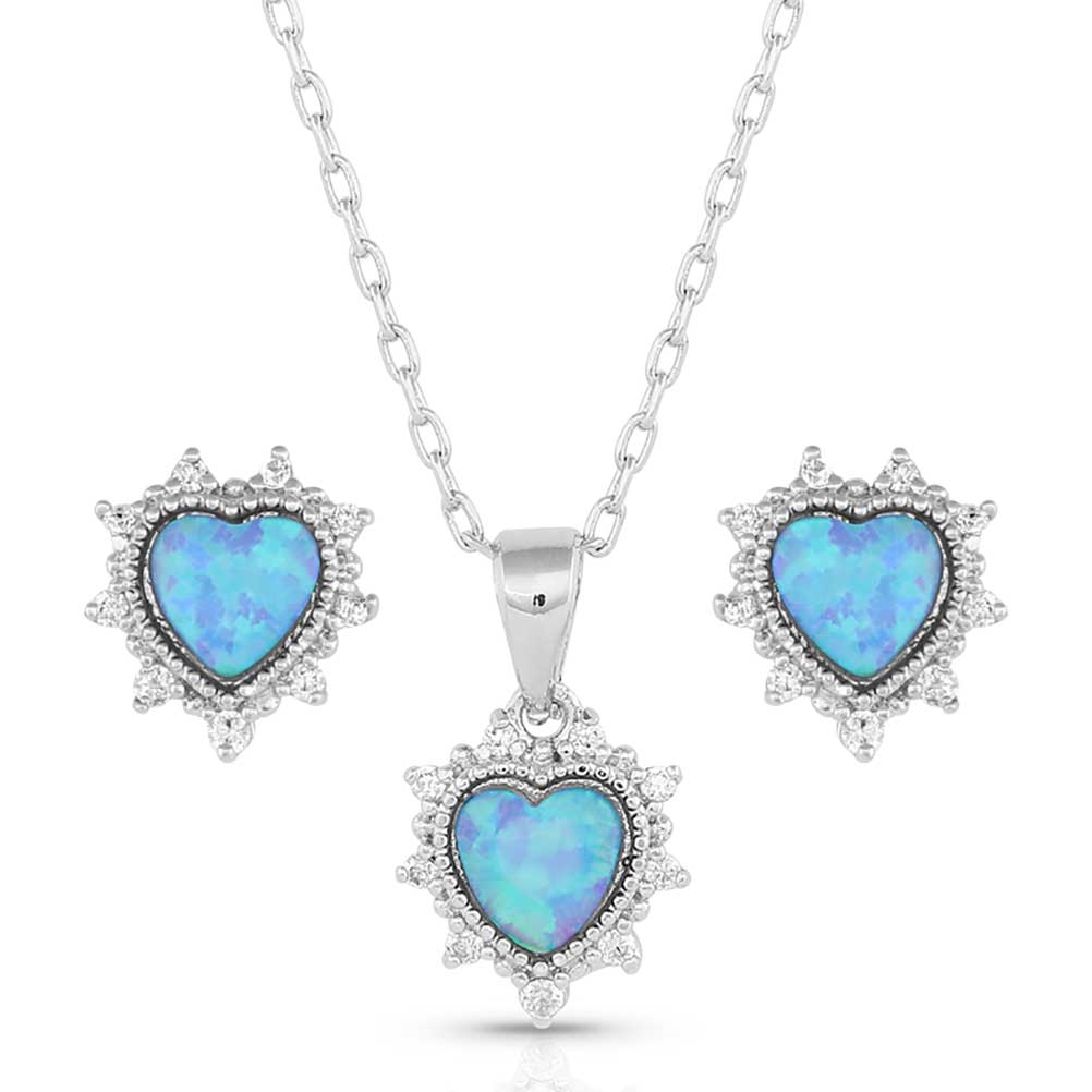 Montana Silversmith - Royal Heart Opal Jewelry Set