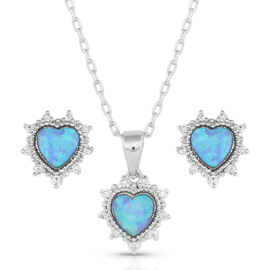 Montana Silversmith - Royal Heart Opal Jewelry Set