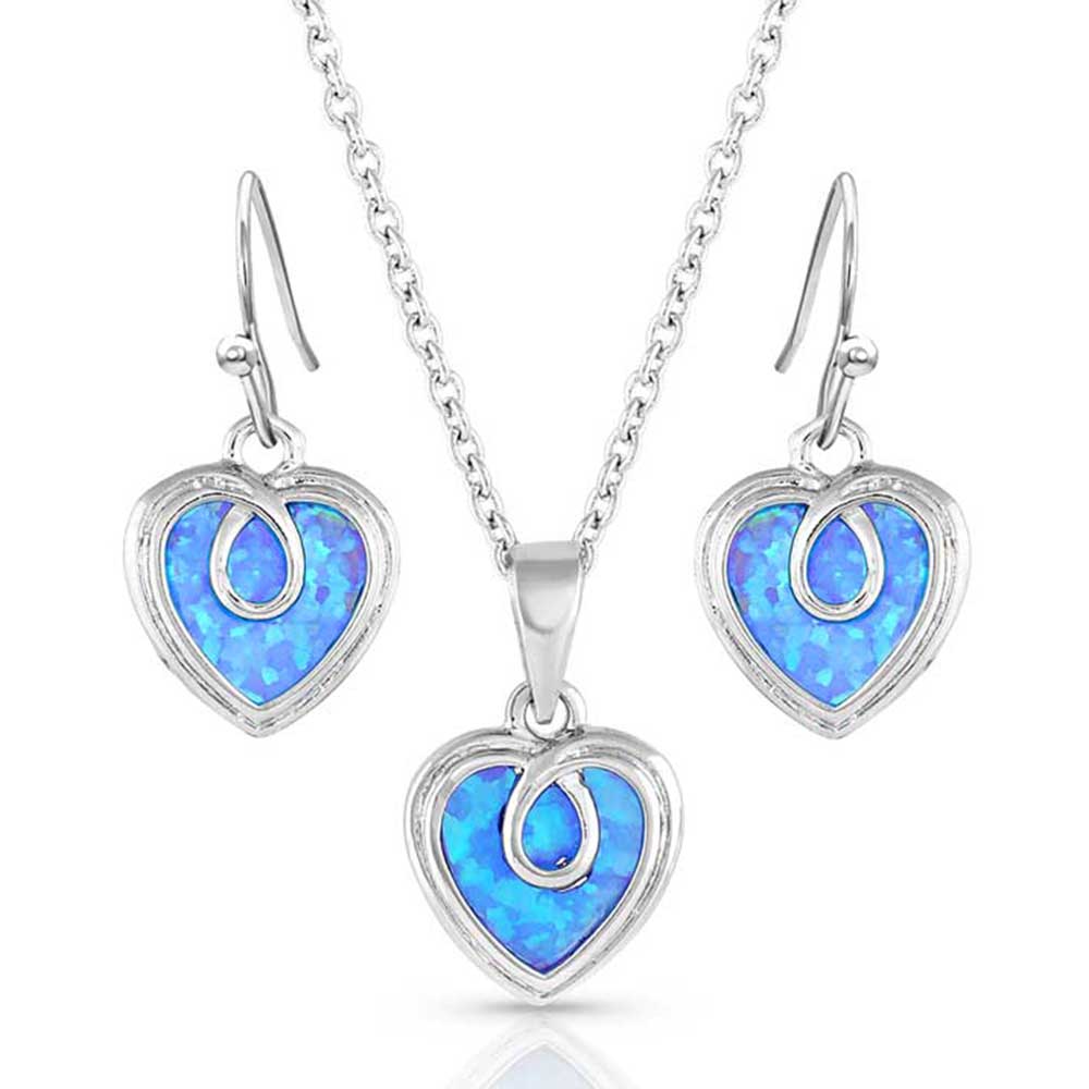 Montana Silversmith - Glowing Love Opal Jewelry Set