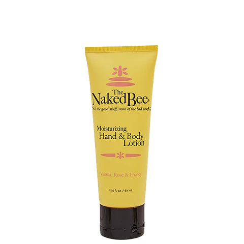 Naked Bee - Vanilla, Rose & Honey Hand & Body Lotion 2.25oz