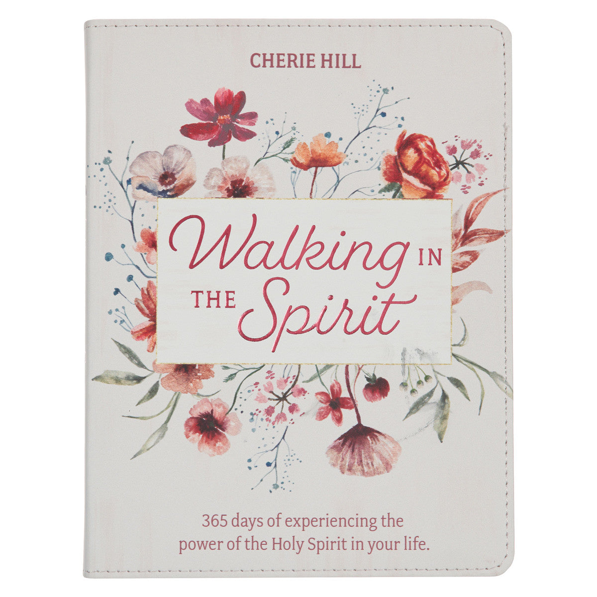 Christian Art Gifts - Walking in the Spirit Blush Pink Faux Leather Devotional