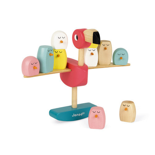 Janod - ZIGOLOS BALANCING GAME FLAMINGO (WOOD)