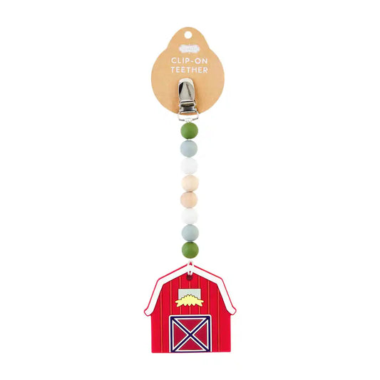 Mud Pie - BARN CLIP-ON TEETHER