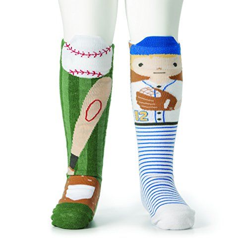 Story Time Knee Socks - Baseball