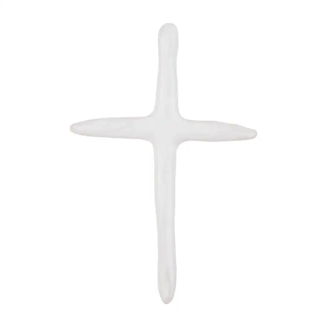 Mud Pie - WHITE DECORATIVE CROSS