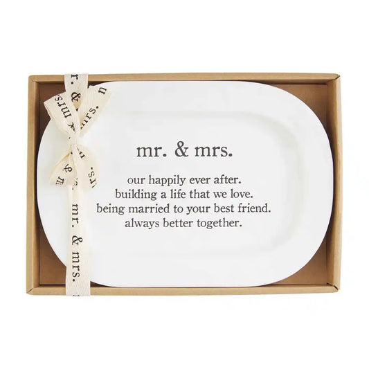 Mud Pie - MR. & MRS. PLATE