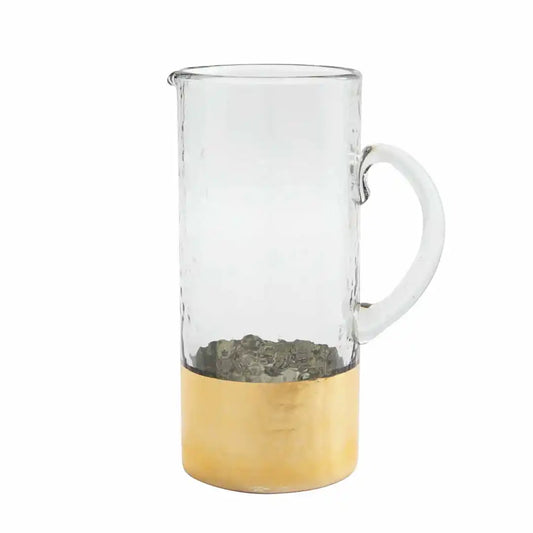 Mud Pie - GOLD GLASS PITCHER