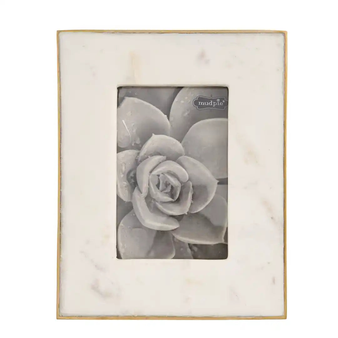 Mud Pie - 5" X 7" MARBLE PICTURE FRAME