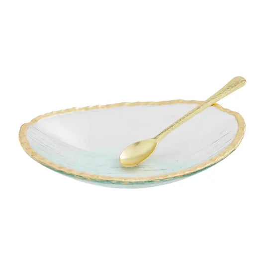 Mud Pie - GOLD EDGE DIP BOWL SET