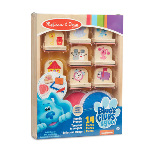 Melissa & Doug - Blue's Clues & You! Wooden Handle Stamps Activity Set