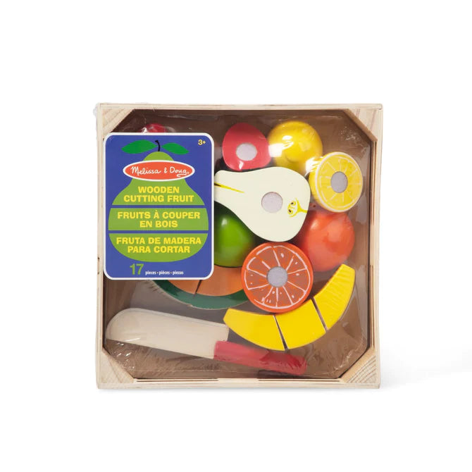 Melissa & Doug - Cutting Fruit Set - Wooden Play Food