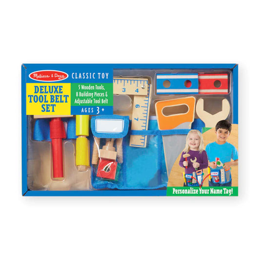 Melissa & Doug - Deluxe Wooden Tool Belt Set