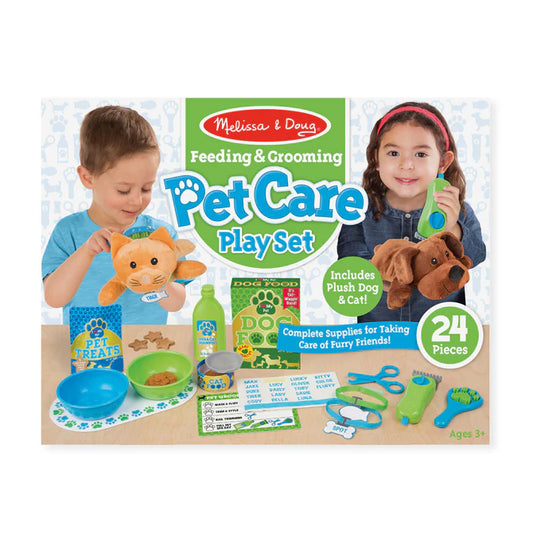 Melissa & Doug - Feeding & Grooming Pet Care Play Set