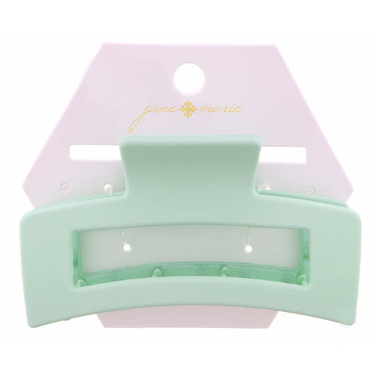 Jane Marie - LARGE MINT RECTANGLE CLAW HAIR CLIP