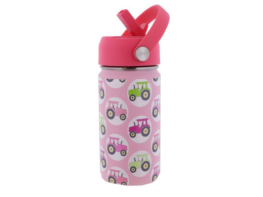 Jane Marie - BIG PINK TRACTOR12 OZ. BOTTLE WITH STRAW CAP