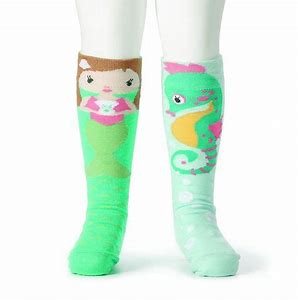 Story Time Knee Socks - Mermaid & Seahorse